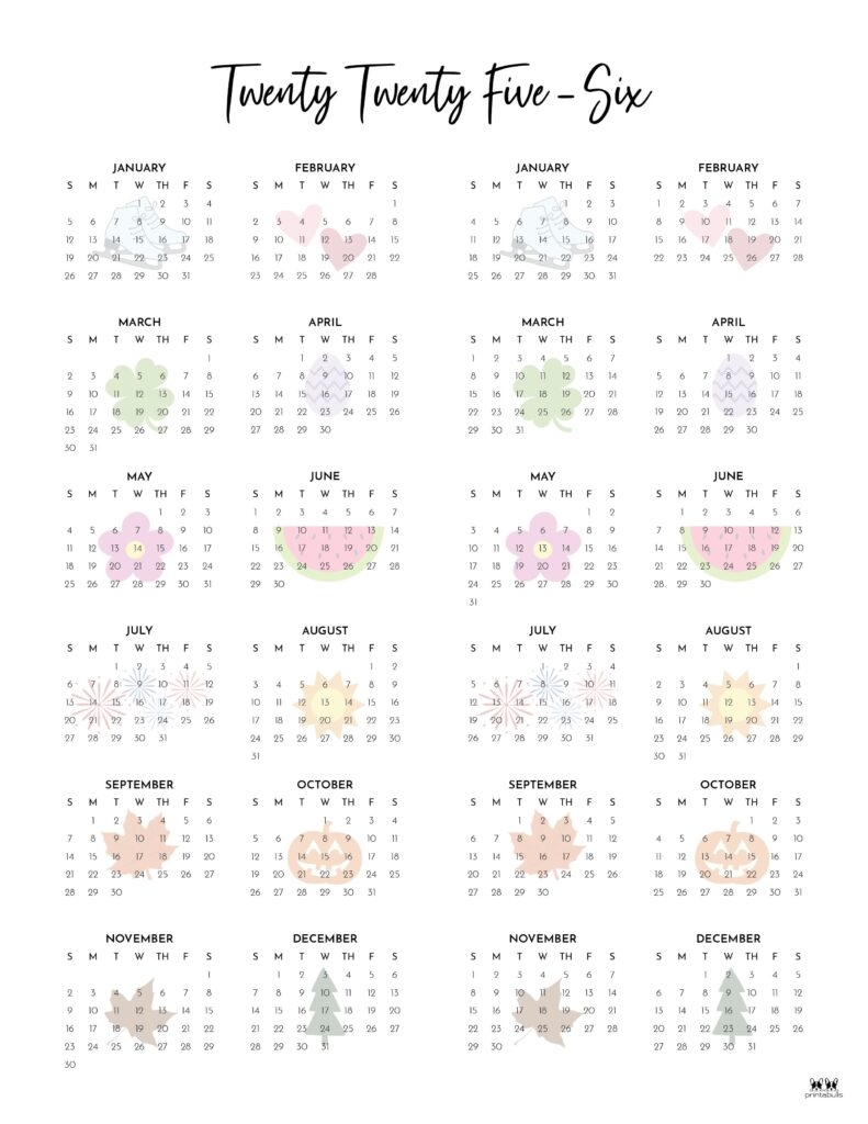 Free Printable Calendar 2025 2026 Month