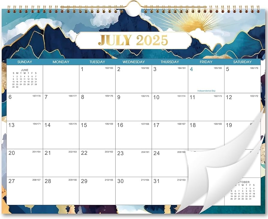 2025 2026 Wall Calendar July 2025 December 2026 Calendar 2025 2026 14 8