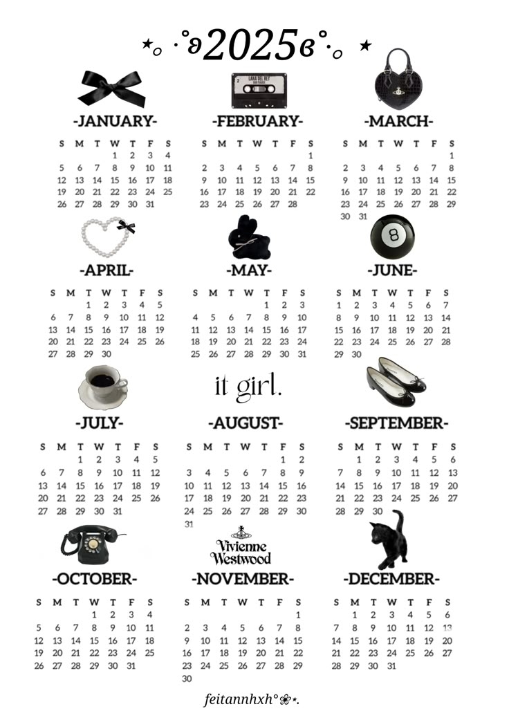 2025 Calendar Made By Me 