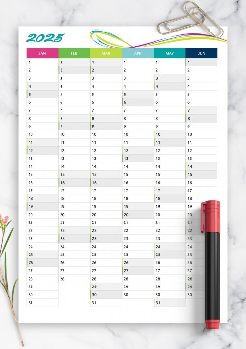 Free Printable Calendar 2025 With Space To Write