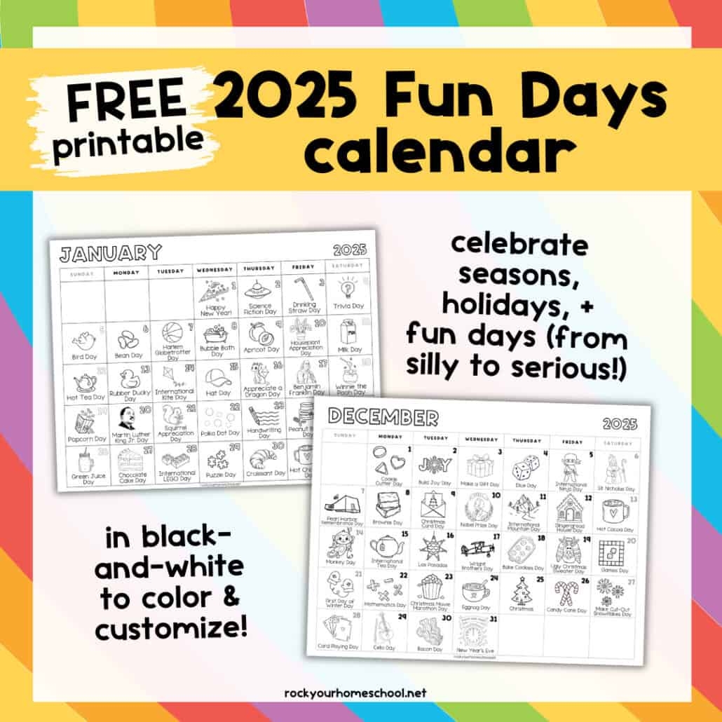 Free Printable 2025 Calendar With Holidays And Fun Facts