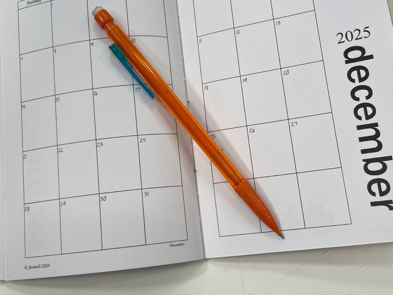 Free Printable Calendar 2025 Pocket Size