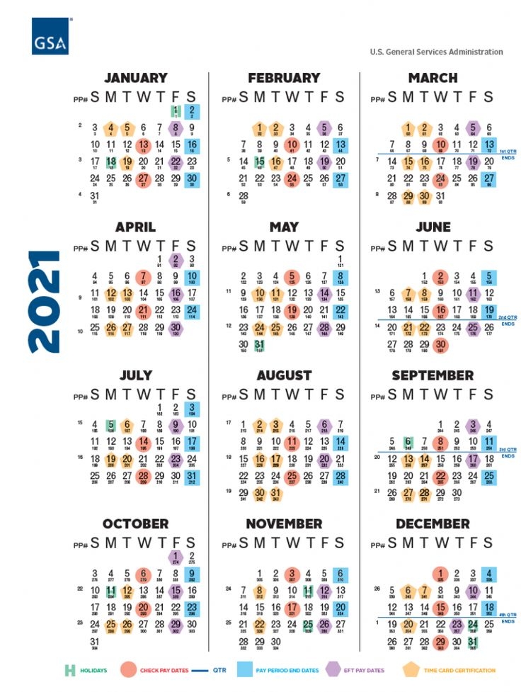 Federal Pay Period Calendar For 2025 With Holidays Printable