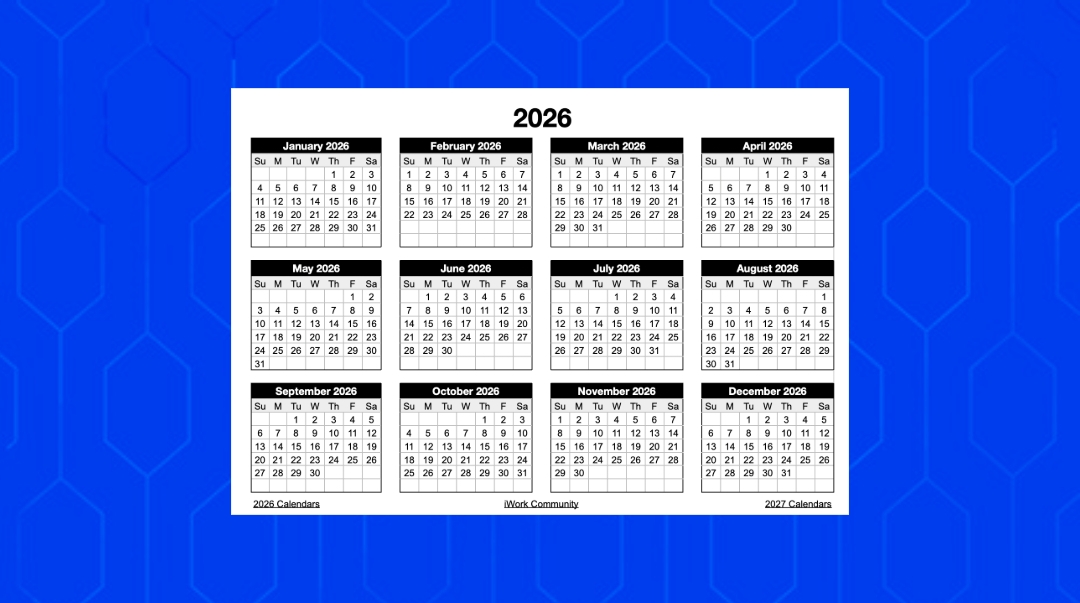 Free Printable Calendar 2026 Bookmark