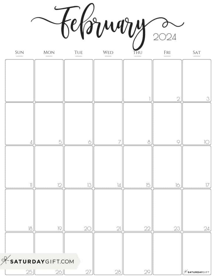 Aesthetic Printable Vertical Calendar 2025 By Saturday Gift