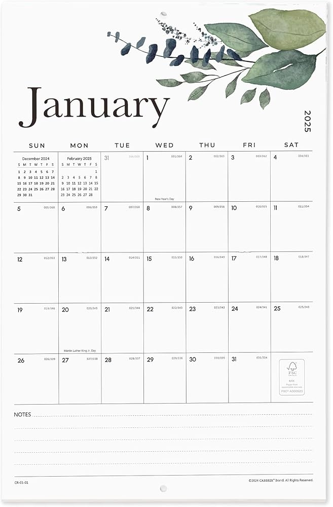 Amazon Cabbrix 2025 Wall Calendar Large Wall Calendar 2025 