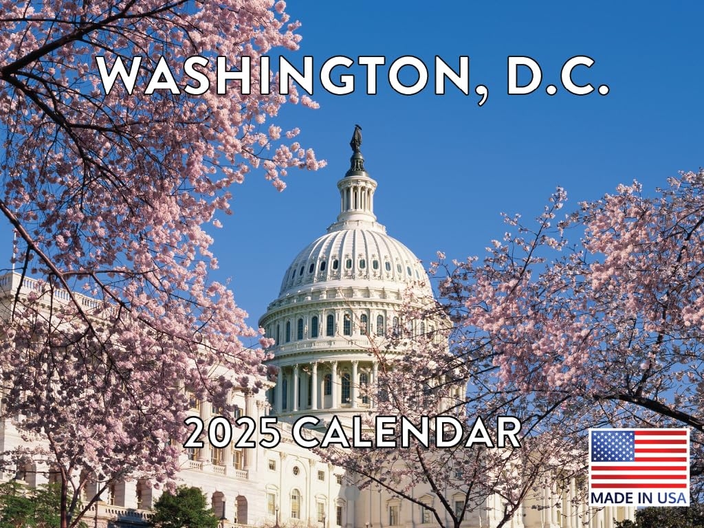 Amazon Washington DC Calendar 2025 Monthly Wall Calender 12 Month American Made In The USA Office Products
