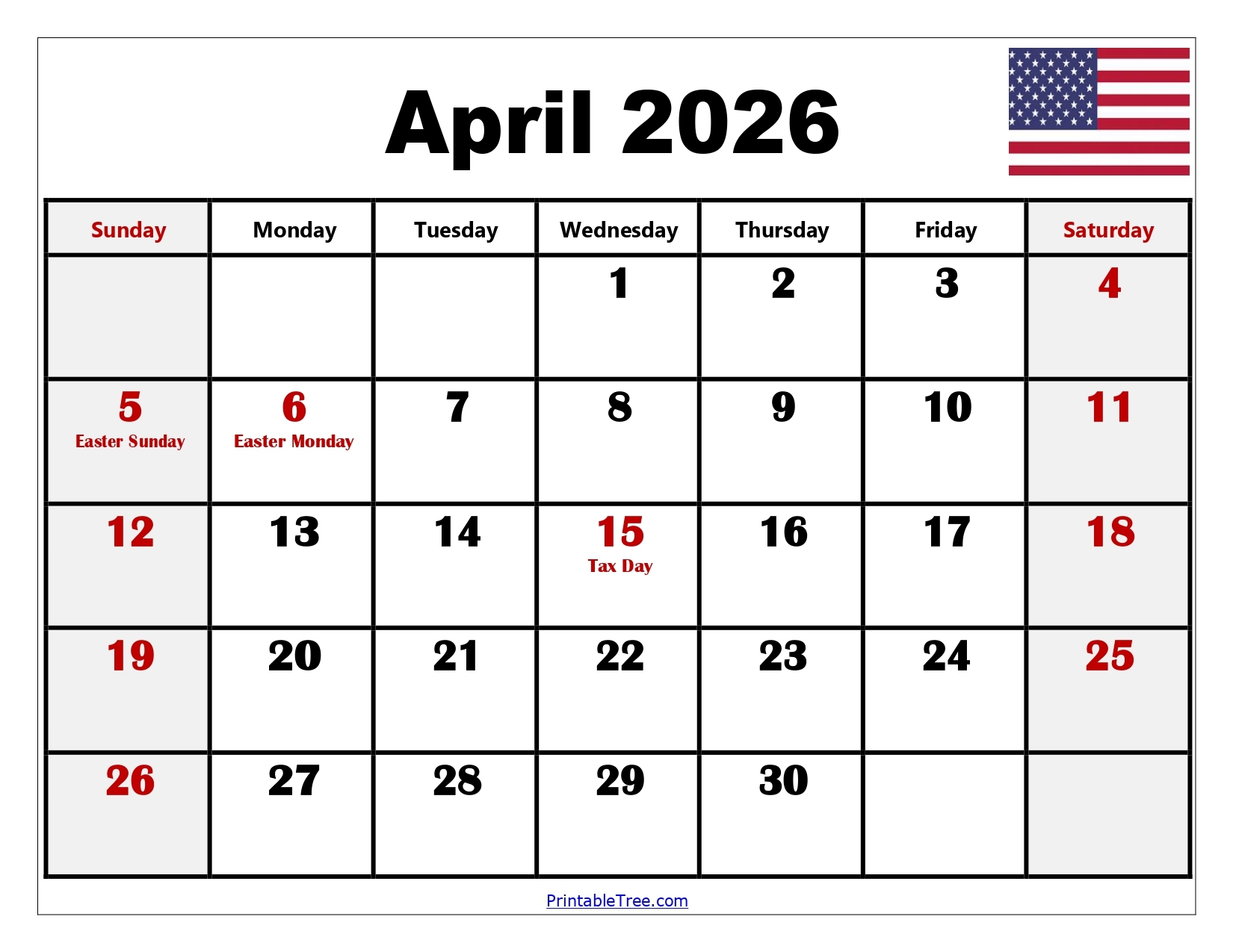April 2026 Calendar With Holidays Philippines Printable