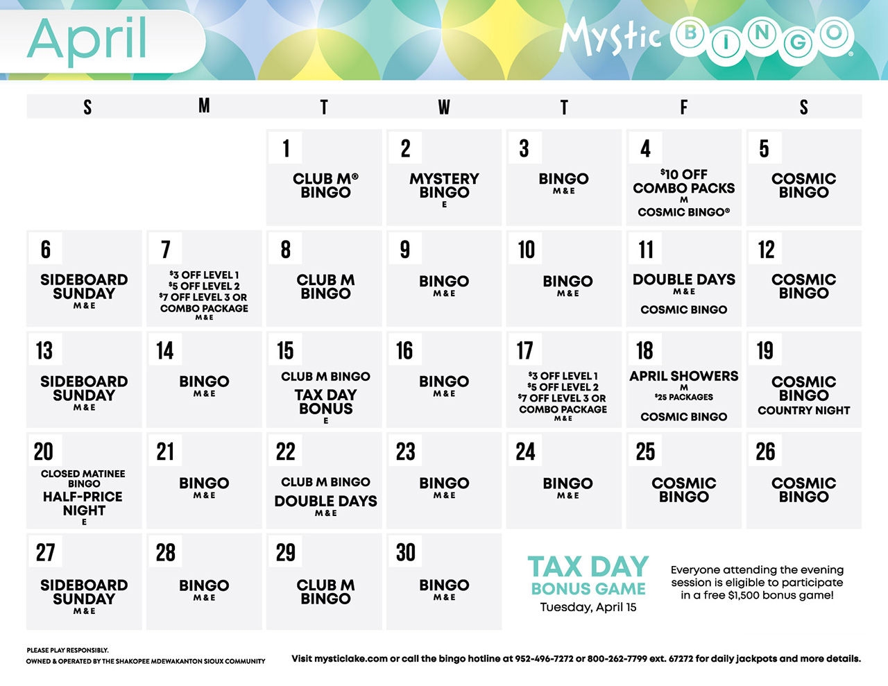 Bingo Calendar