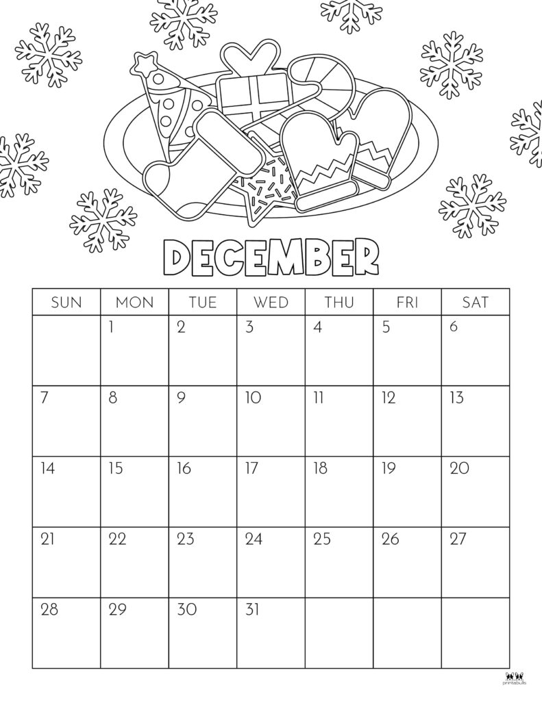 December 2025 Calendars 107 FREE Printables Printabulls