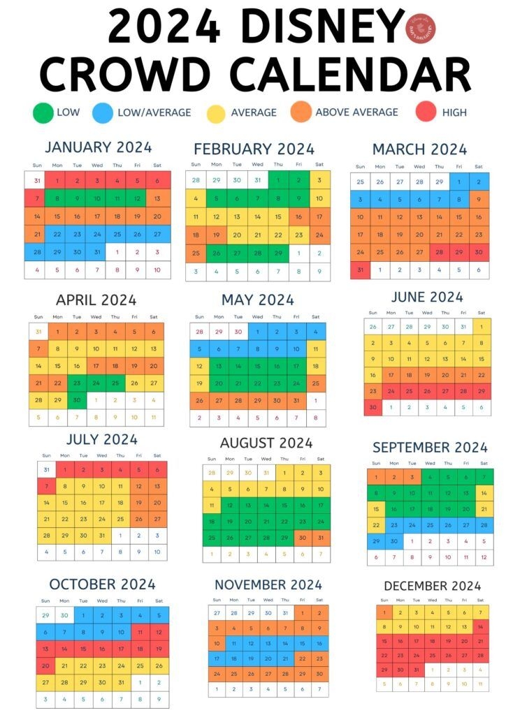 Disney World Crowd Calendar 2025