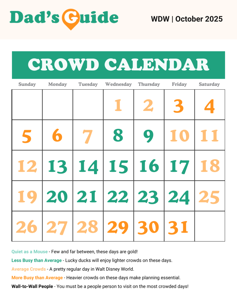 Disney World Crowd Calendars 2025 DadsGuidetoWDW
