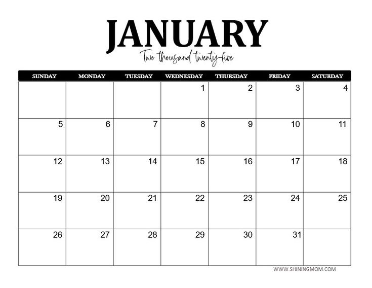 Editable Calendar 2025 Template In Word Best Free Download 