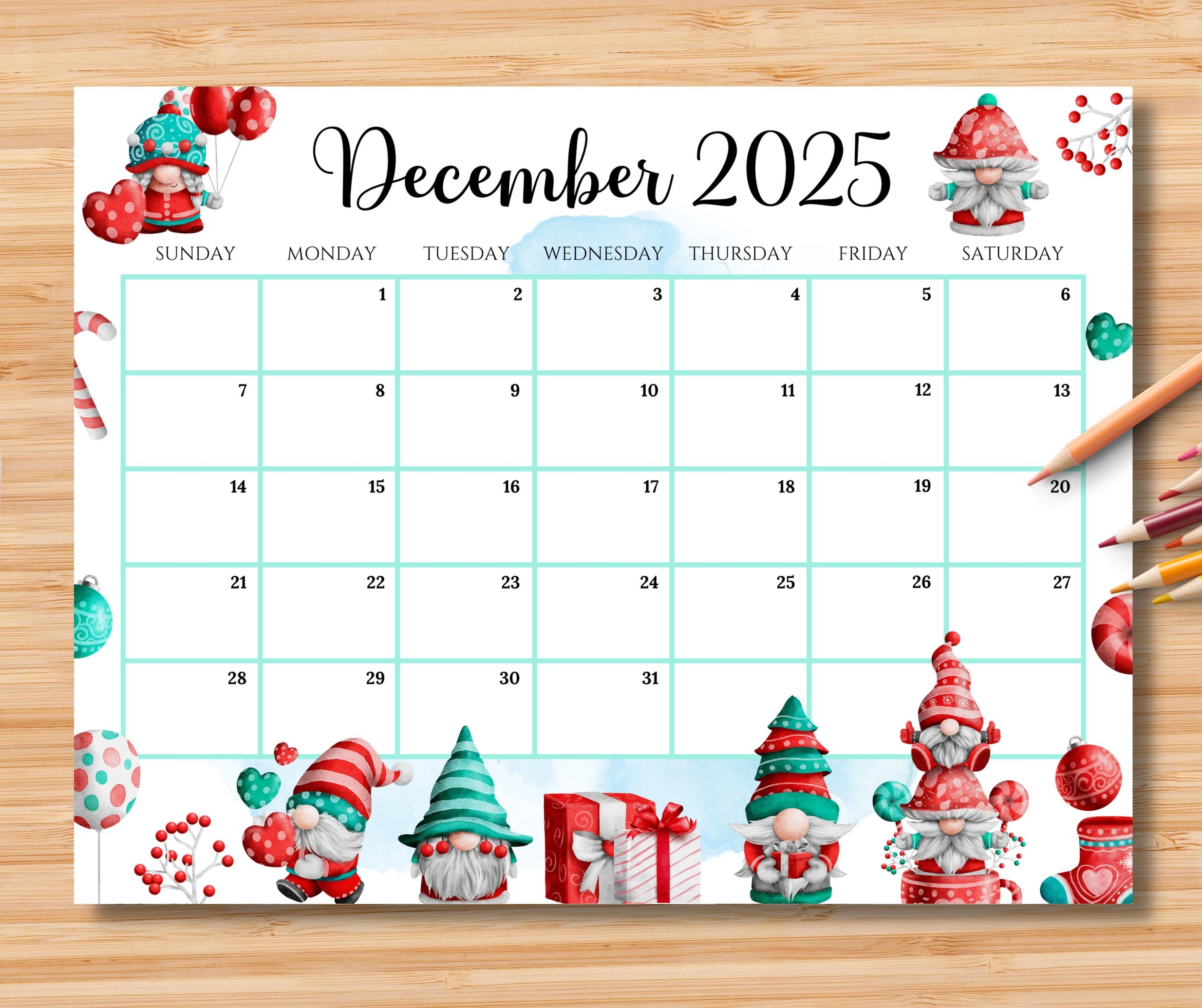 Calendar December 2025 Australia Printable
