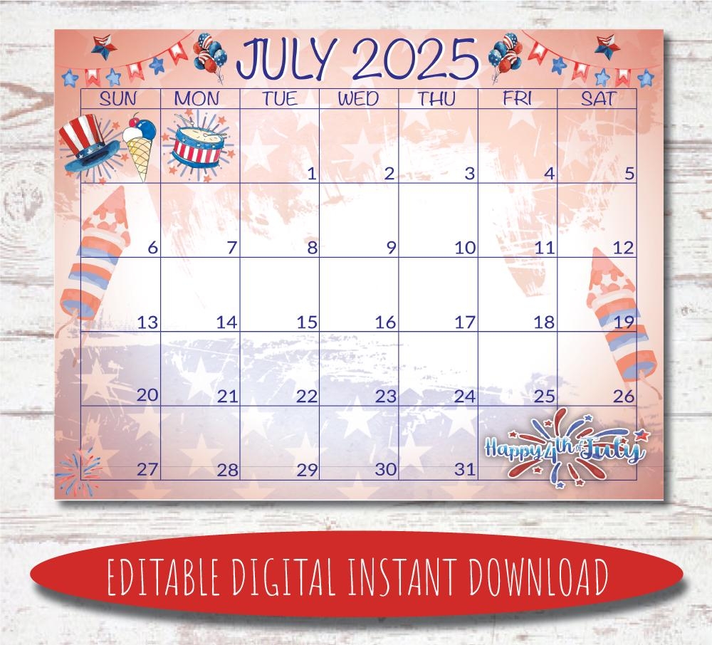 July 2025 Calendar Copy And Paste