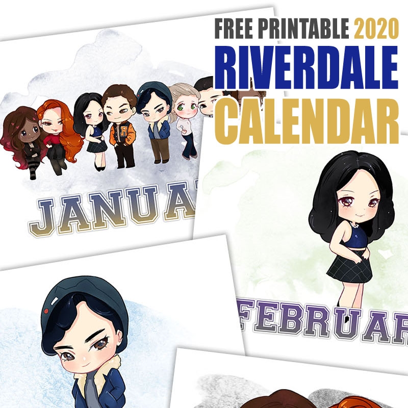 Free Printable 2020 Riverdale Calendar The Cottage Market