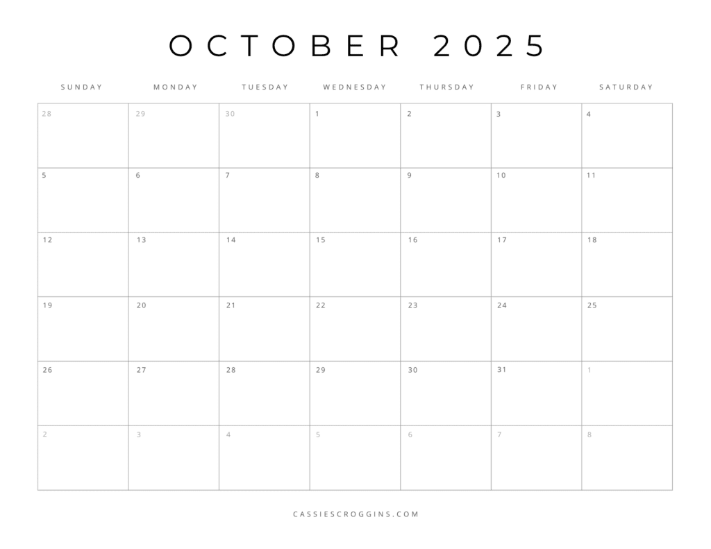 Free Printable 2025 Monthly Calendar With Holidays Pdf