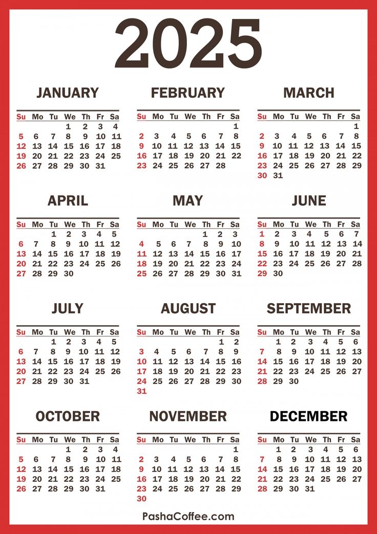 Free Printable 2025 Calendar With Holidays
