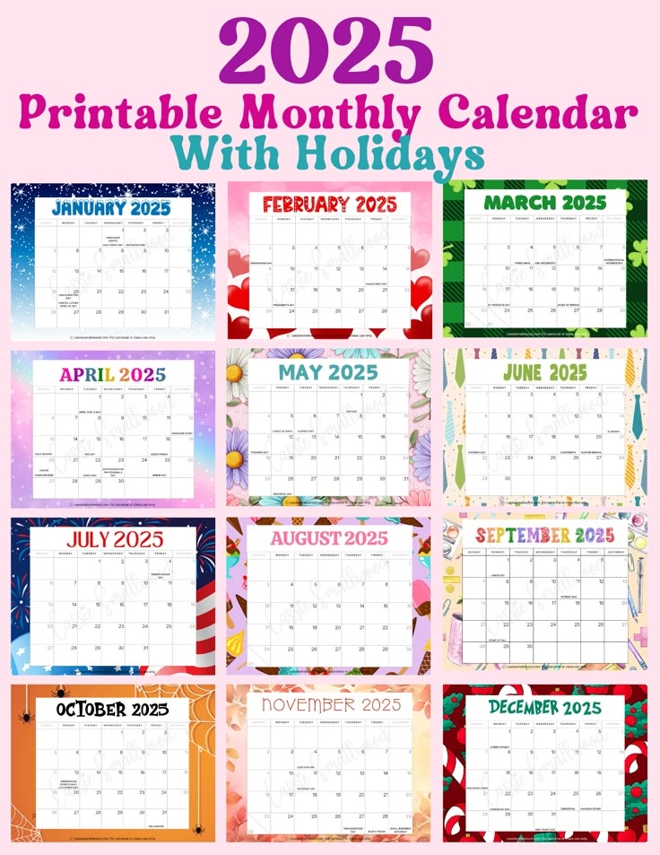 Free Printable Calendar For 2025