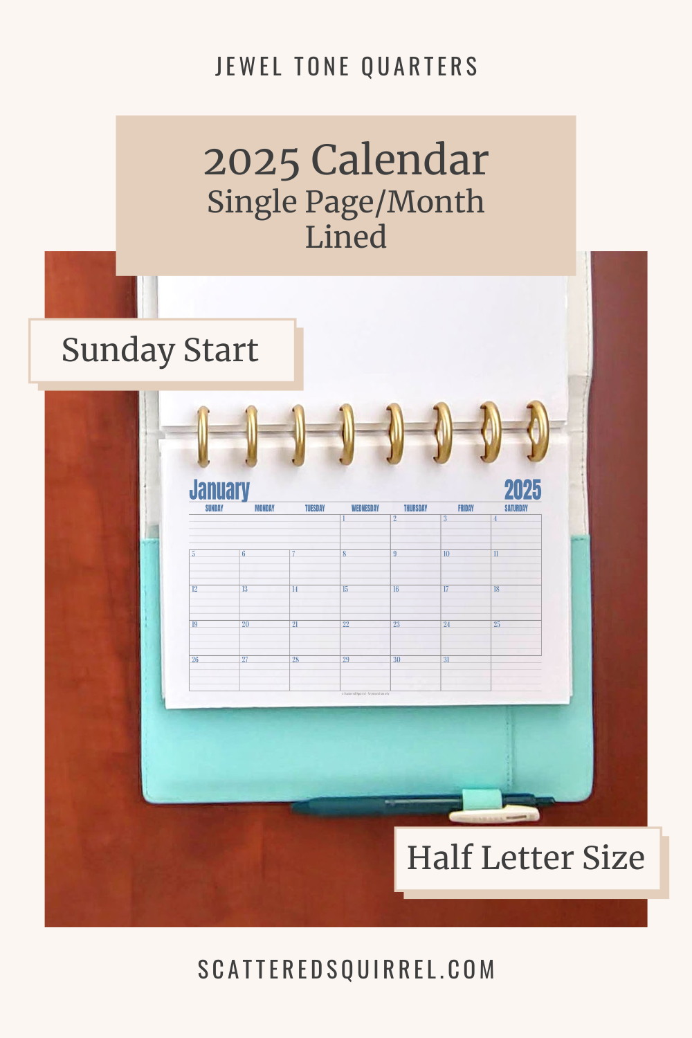 Get Your 2025 Calendars Now Scattered Squirrel