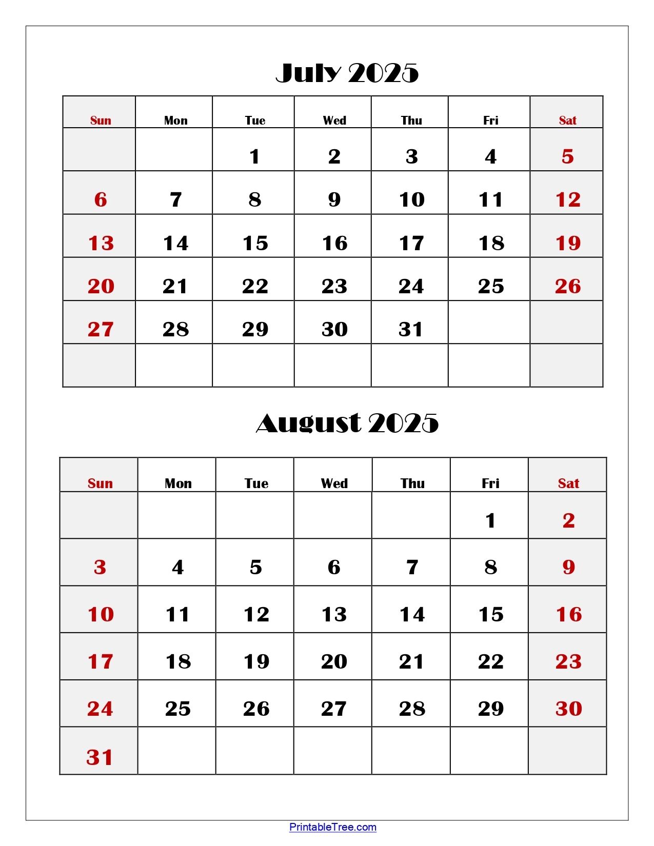 June July And August 2025 Calendar 2