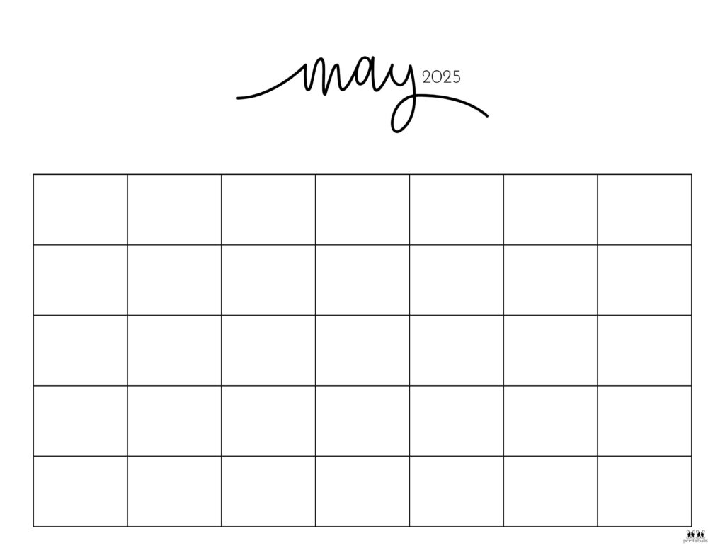 Free Printable 2025 Blank Calendar Pages