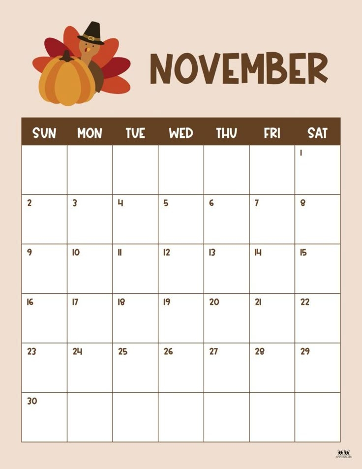 November 2025 Calendars 107 FREE Printables Printabulls