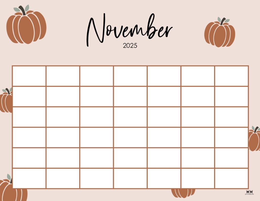 Free Printable November 2025 Desk Calendar