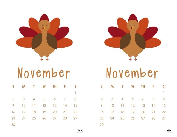 November 2025 Calendars 107 FREE Printables Printabulls