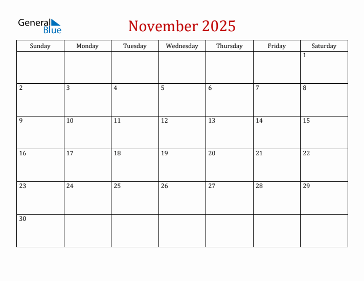 November 2025 Printable Calendars