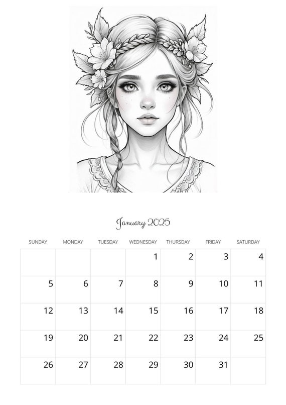 Free Printable 2025 Young Women Calendar
