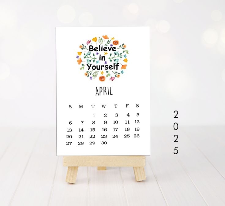 Printable 2025 Quote Calendar Quote Desk Calendar Monthly Calendar Motivational OfficePlanner 4x6 Calendar Happy Quotes Calendar