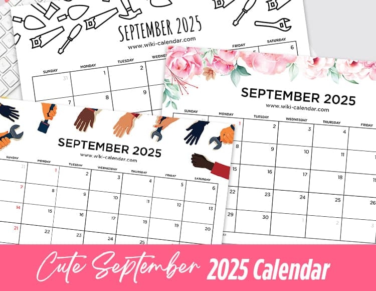 September 2025 Calendar Printable Templates U0026 More