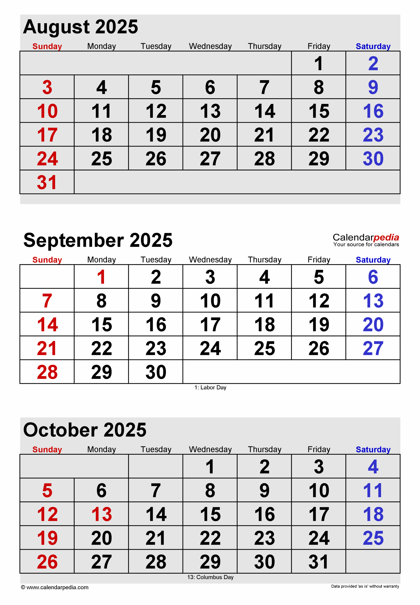 Calendar For August And September 2025