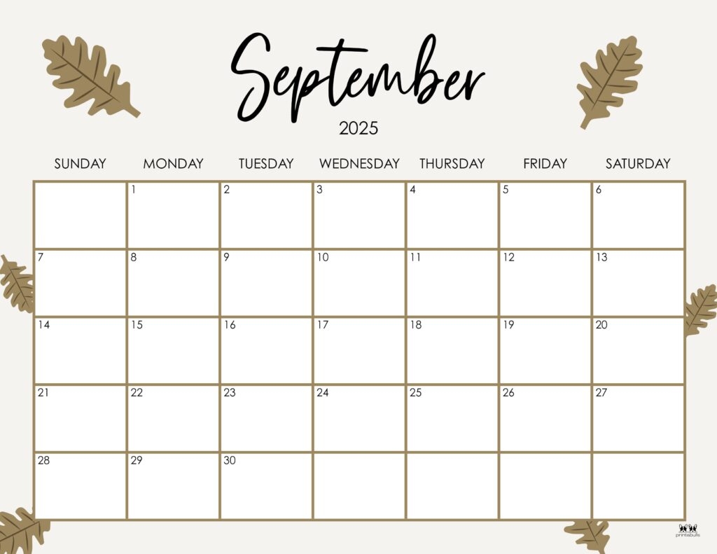 September 2025 Calendar Ideas