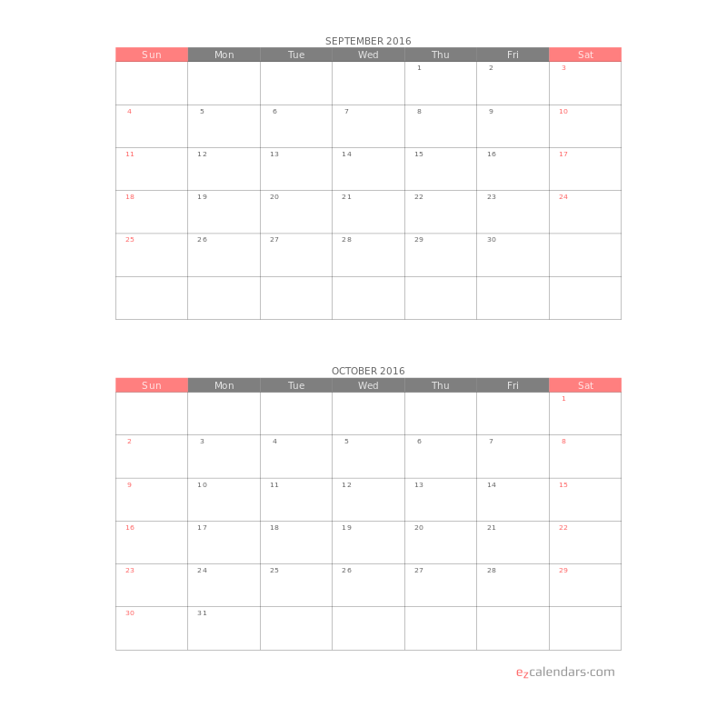 Free Printable Calendar 2025 2 Months Per Page